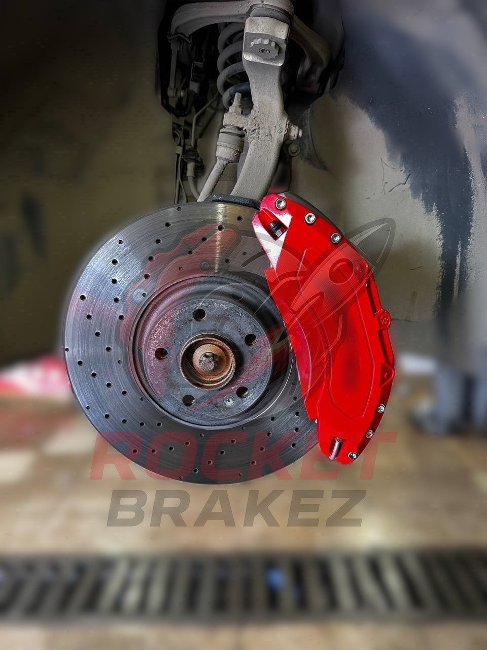 Aftermarket Brake Covers fits on Mercedes CLS — Full Metal, Custom Fit, 17 Color Options
