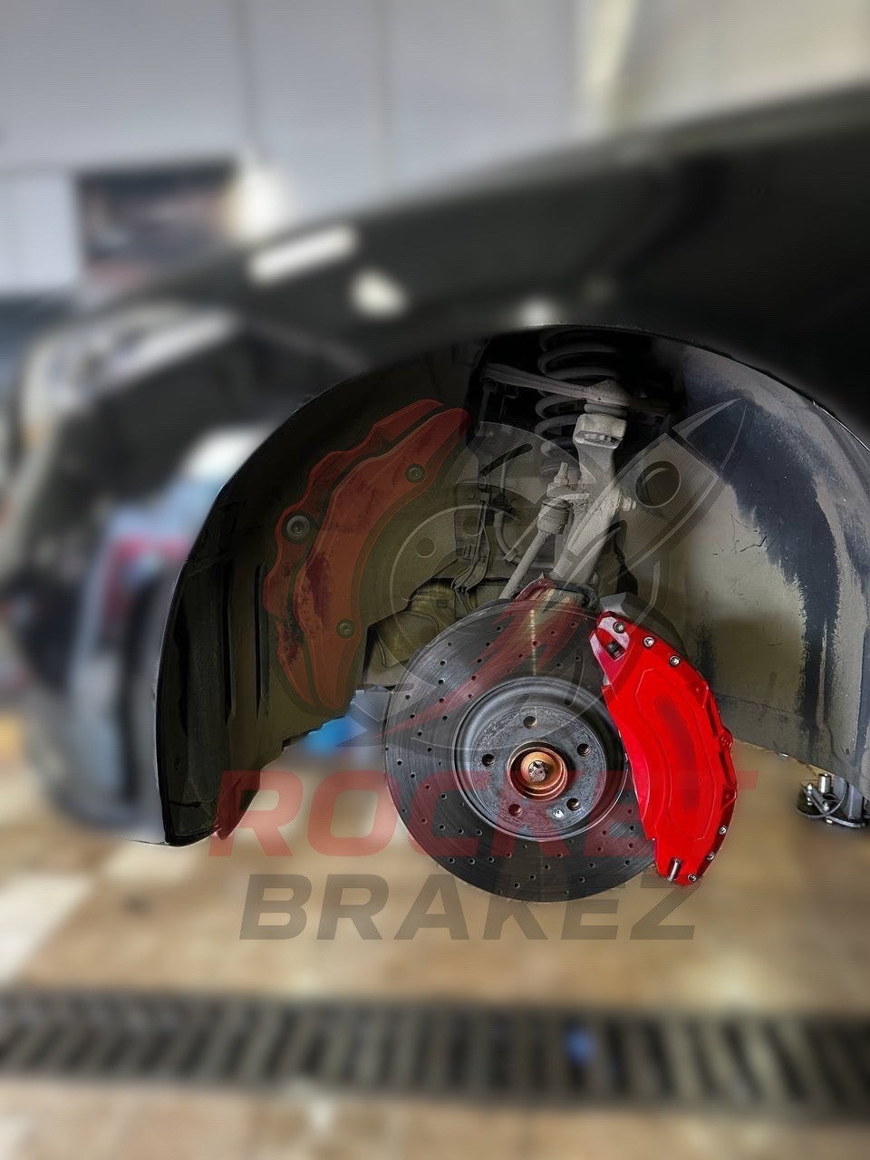 Aftermarket Brake Covers fits on Mercedes CLS — Full Metal, Custom Fit, 17 Color Options