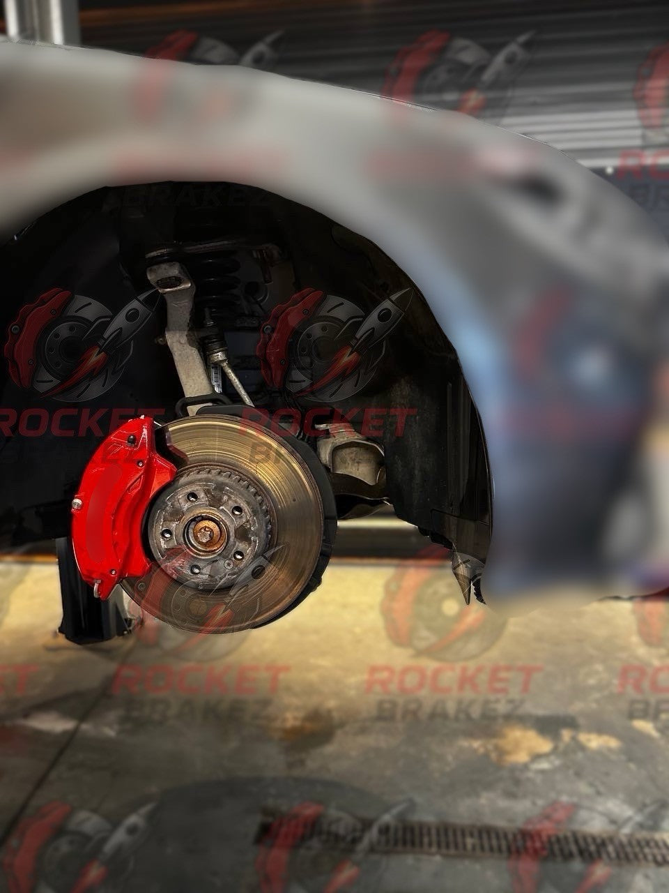 Aftermarket Brake Covers fits on Mercedes e class — Full Metal, Custom Fit, 17 Color Options