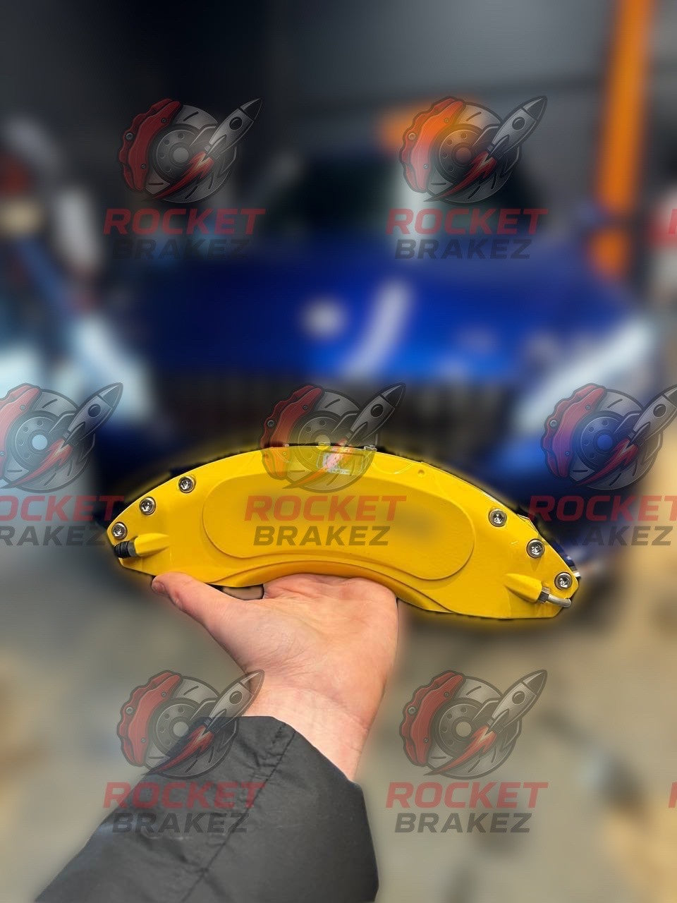 Aftermarket Brake Covers fits on Mercedes C class — Full Metal, Custom Fit, 17 Color Options
