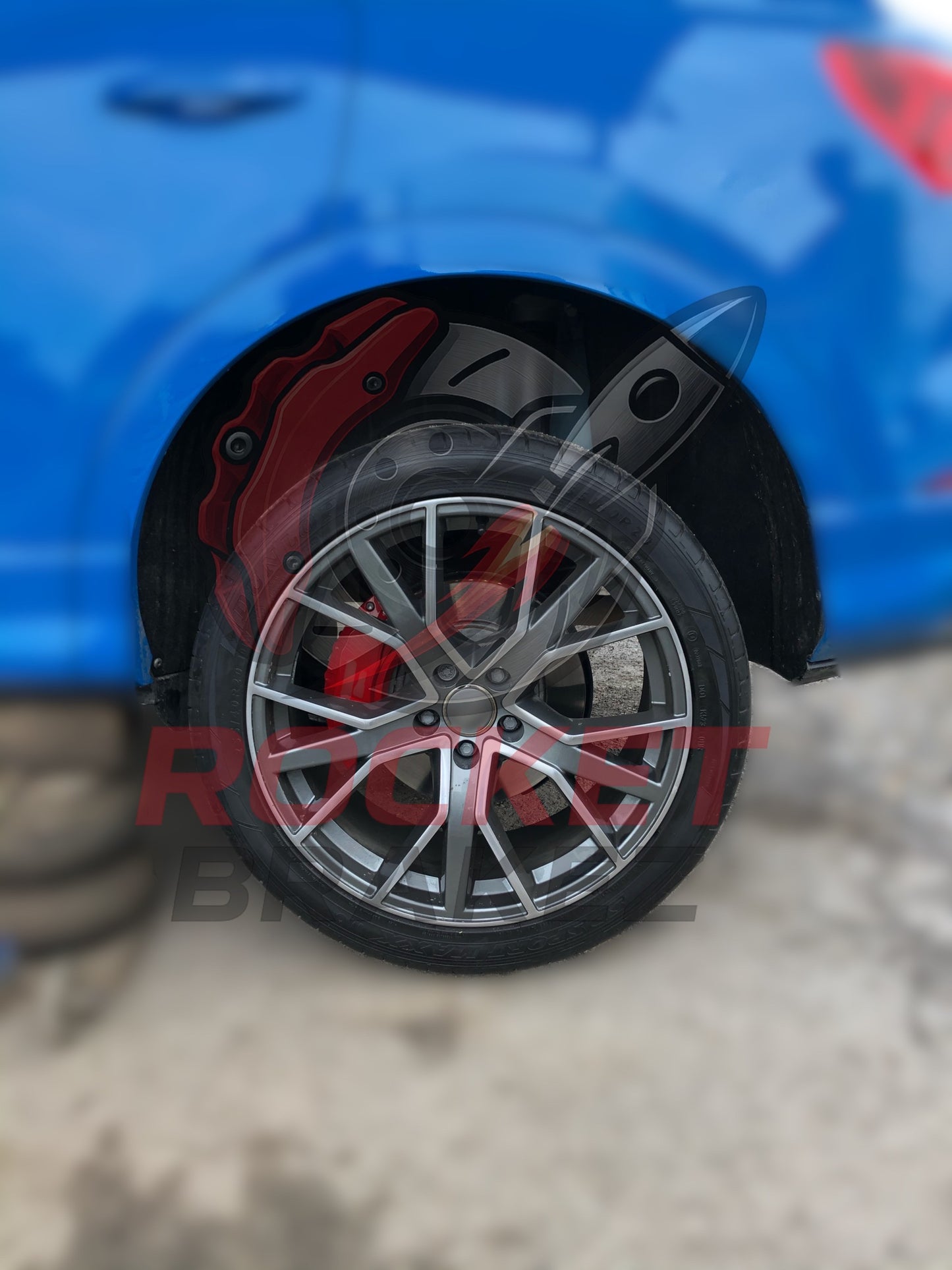 Aftermarket Brake Covers fits on Audi Q3 — Full Metal, Custom Fit, 17 Color Options