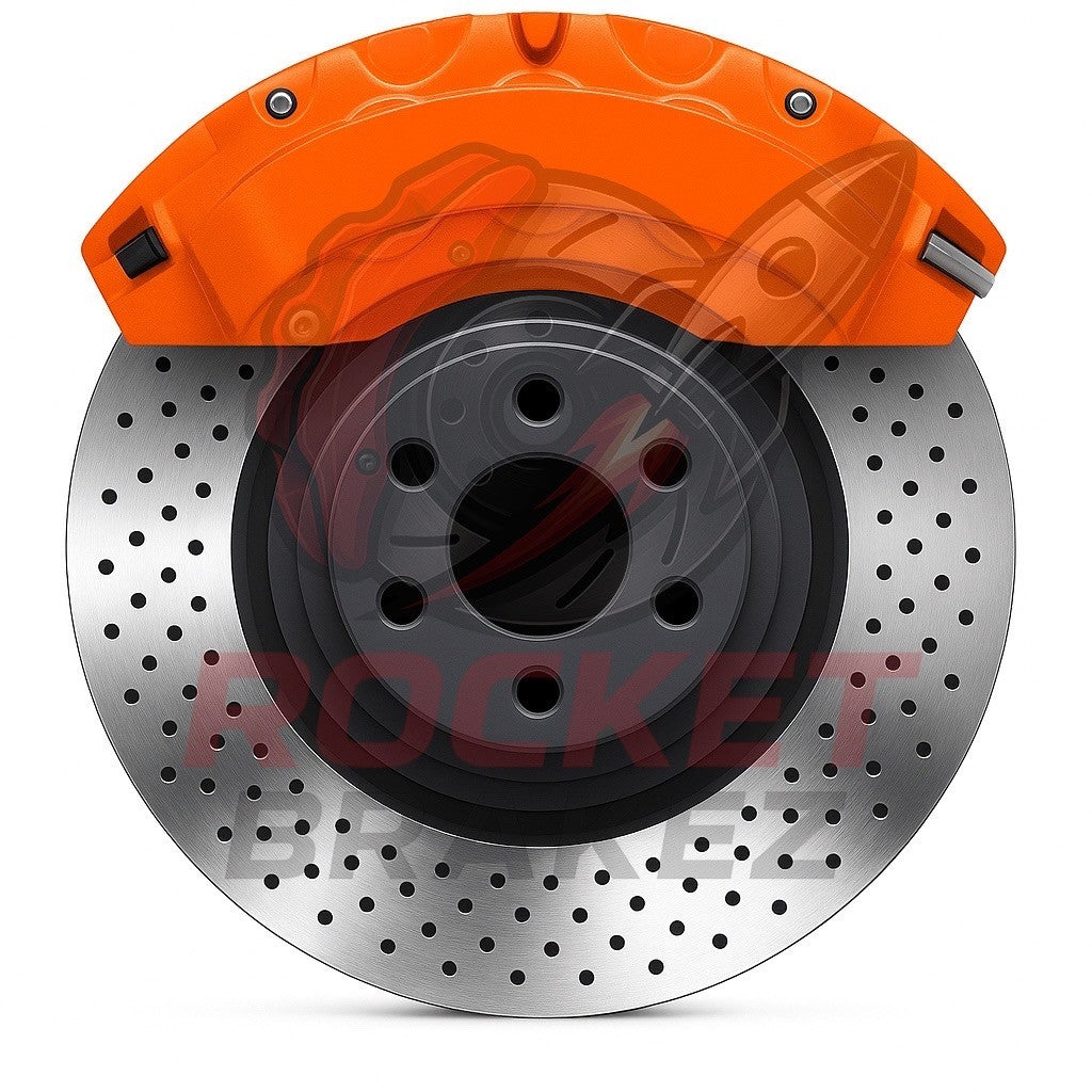 Aftermarket Brake Covers fits on Audi A3 8v 2018 — Full Metal, Custom Fit, 17 Color Options