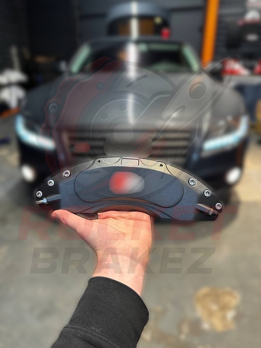 Aftermarket Brake Covers fits on Audi A5 8T 2008 - 2016 — Full Metal, Custom Fit, 17 Color Options