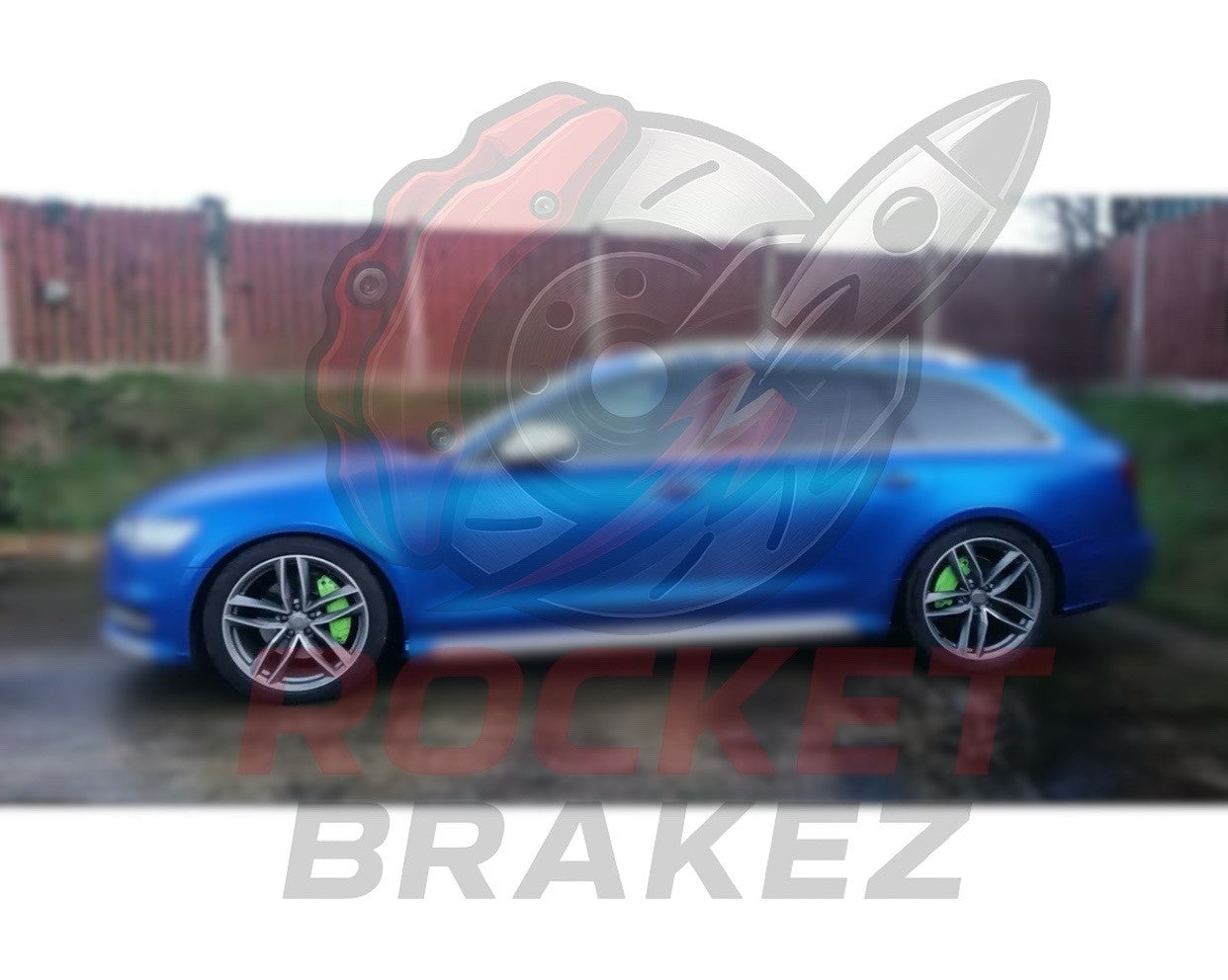 Aftermarket Brake Covers fits on Audi A6 Allroad — Full Metal, Custom Fit, 17 Color Options