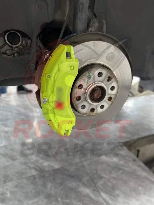Aftermarket Brake Covers fits on Audi A3 8v 2018 — Full Metal, Custom Fit, 17 Color Options