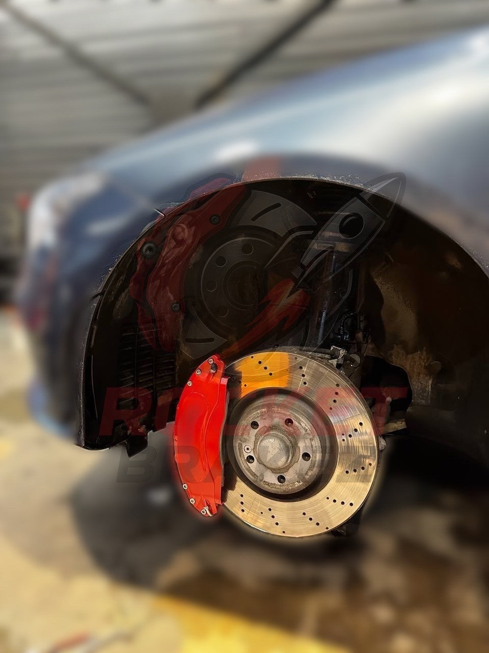 Aftermarket Brake Covers fits on Mercedes CLA — Full Metal, Custom Fit, 17 Color Options