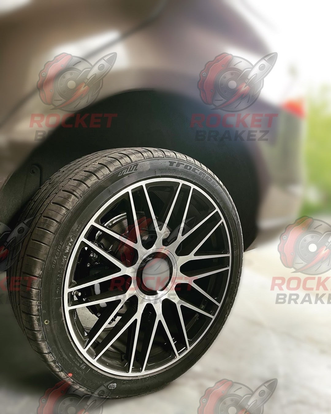 Aftermarket Brake Covers fits on Mercedes W166 ML class — Full Metal, Custom Fit, 17 Color Options