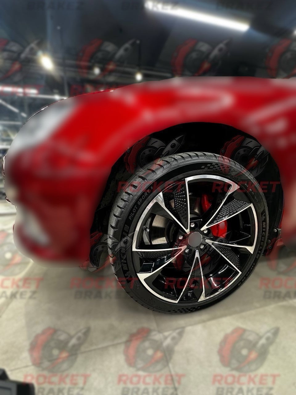 Aftermarket Brake Covers fits on Audi A4 — Full Metal, Custom Fit, 17 Color Options
