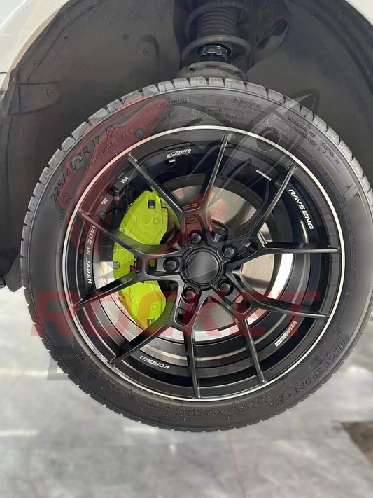 Aftermarket Brake Covers fits on Audi A3 8v 2018 — Full Metal, Custom Fit, 17 Color Options