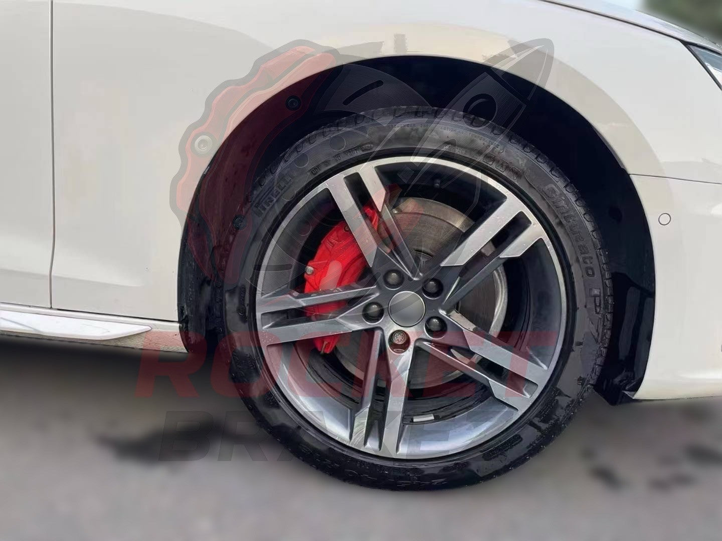 Aftermarket Brake Covers fits on Audi A4 b9 — Full Metal, Custom Fit, 17 Color Options