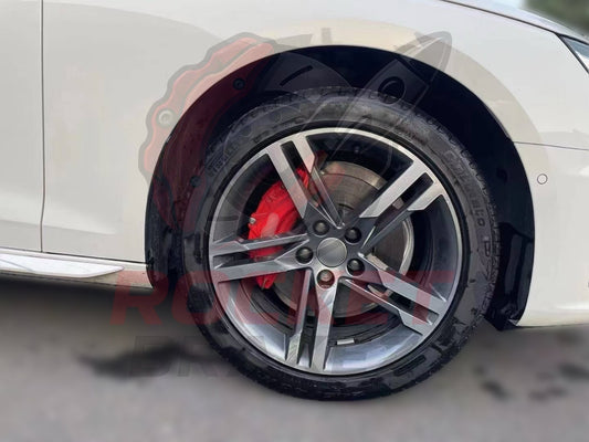 Aftermarket Brake Covers fits on Audi A4 b9 — Full Metal, Custom Fit, 17 Color Options
