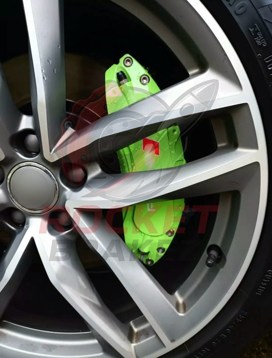 Aftermarket Brake Covers fits on Audi A6 Allroad — Full Metal, Custom Fit, 17 Color Options