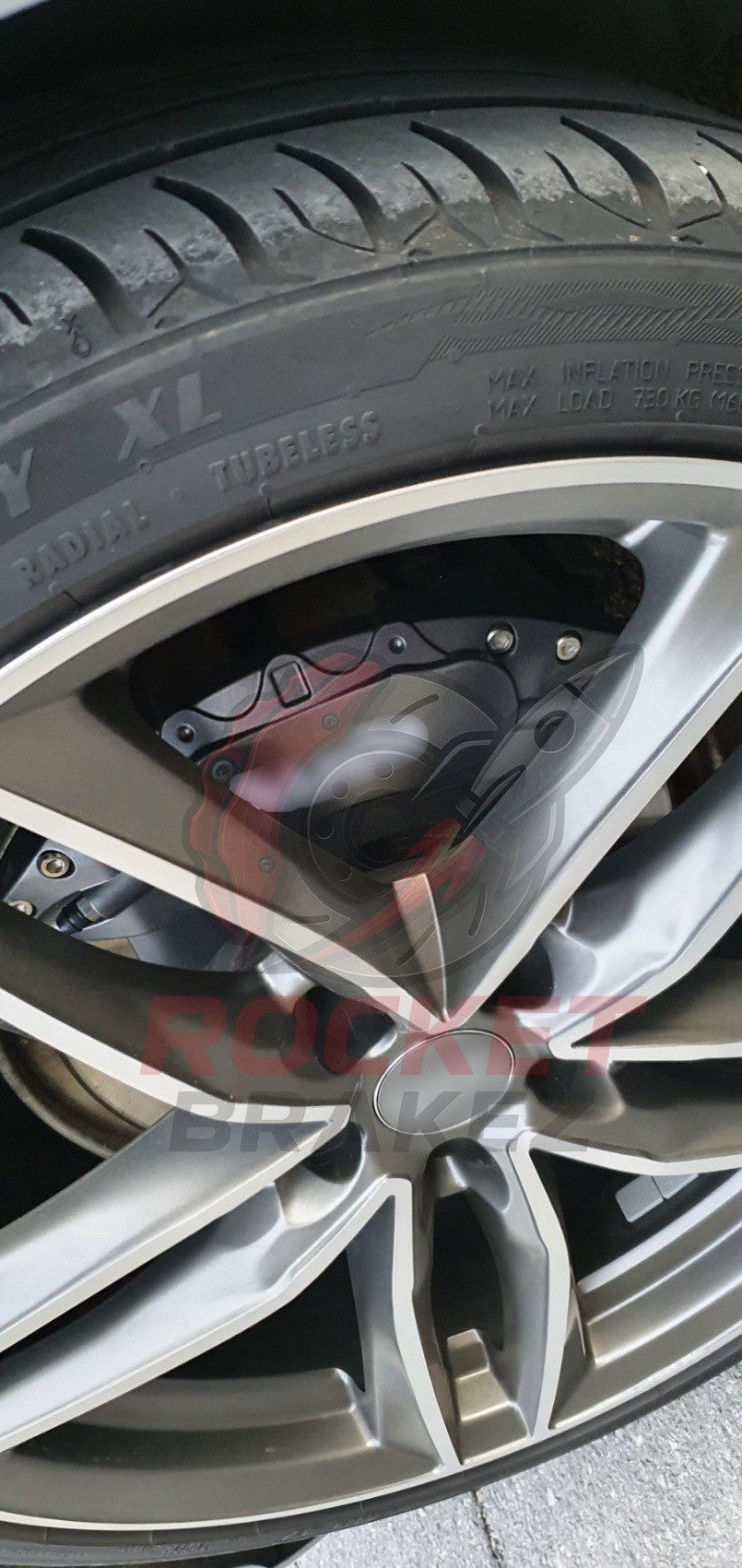 Aftermarket Brake Covers fits on Audi A6 C7 — Full Metal, Custom Fit, 17 Color Options