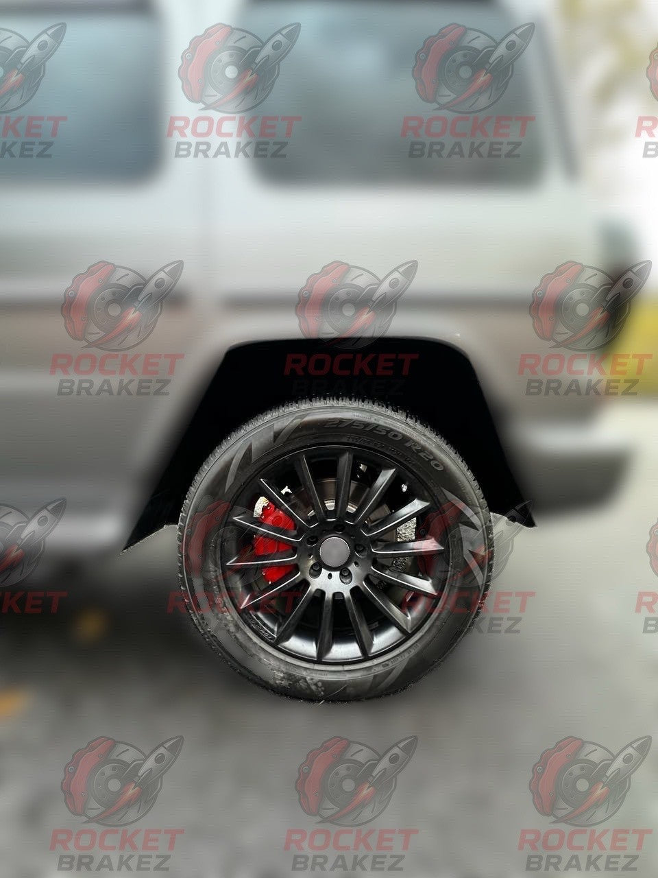 Aftermarket Brake Covers fits on Mercedes G class — Full Metal, Custom Fit, 17 Color Options