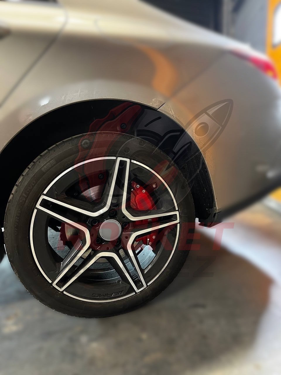Aftermarket Brake Covers fits on Mercedes CLA — Full Metal, Custom Fit, 17 Color Options