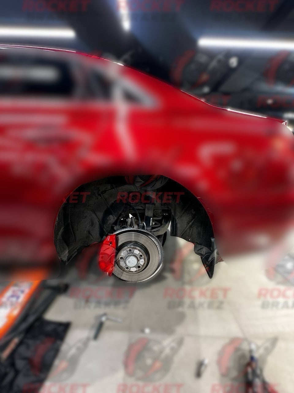 Aftermarket Brake Covers fits on Audi A4 — Full Metal, Custom Fit, 17 Color Options