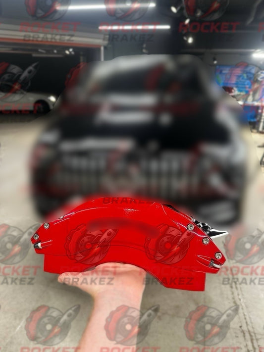 Aftermarket Brake Covers fits on Mercedes w167 gle 53 gle 63 — Full Metal, Custom Fit, 17 Color Options
