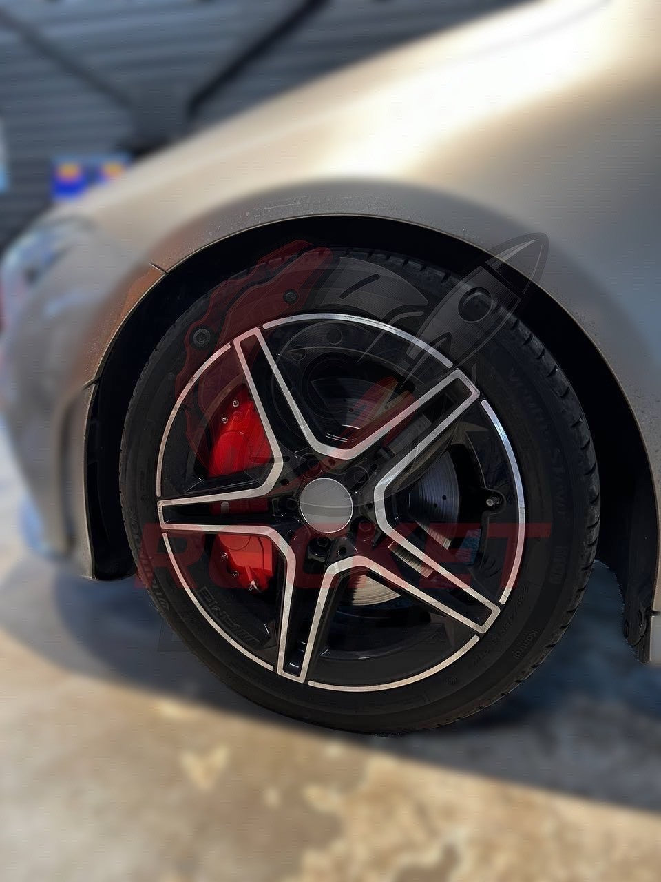 Aftermarket Brake Covers fits on Mercedes CLA — Full Metal, Custom Fit, 17 Color Options