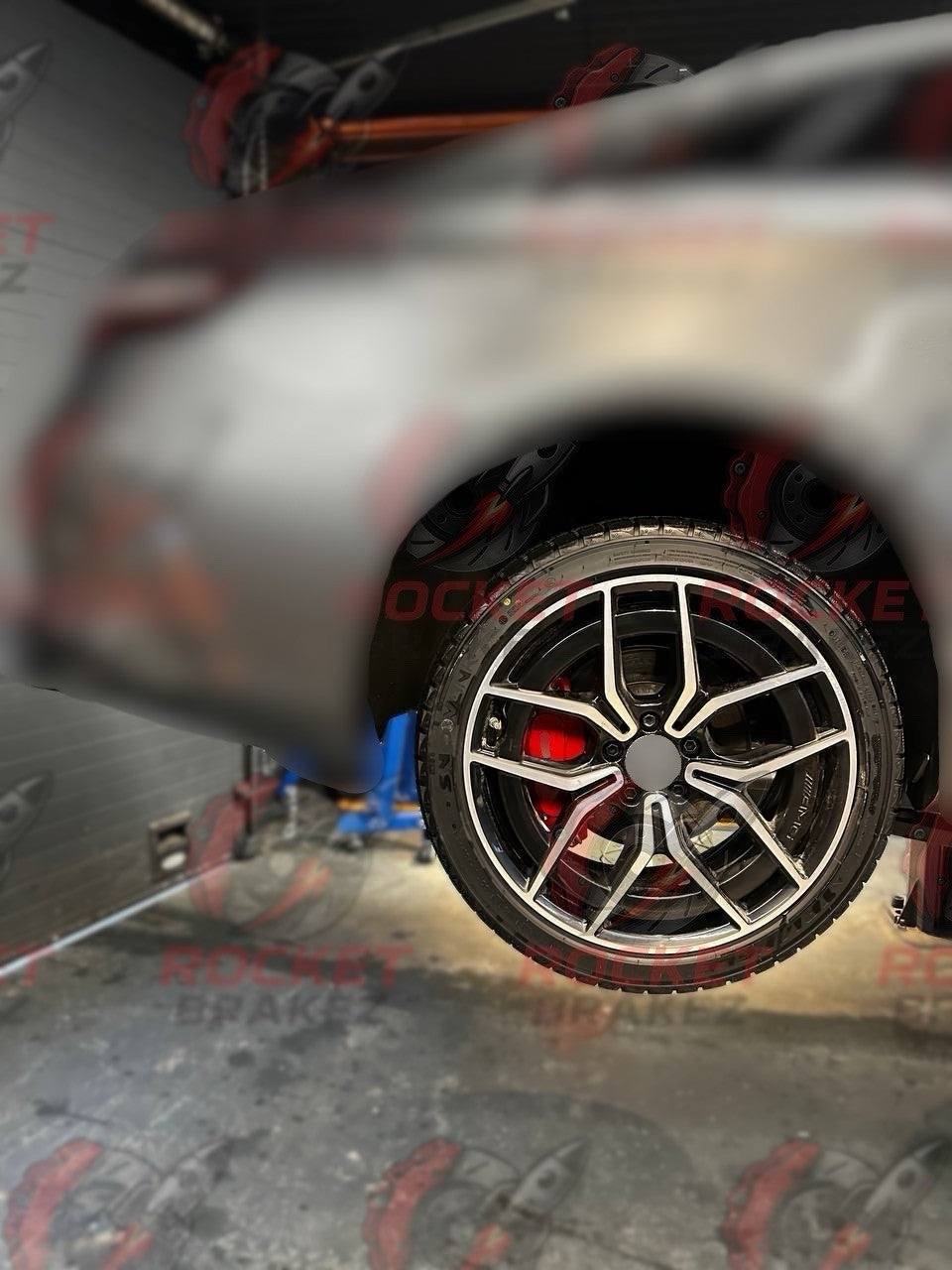 Aftermarket Brake Covers fits on Mercedes e class — Full Metal, Custom Fit, 17 Color Options