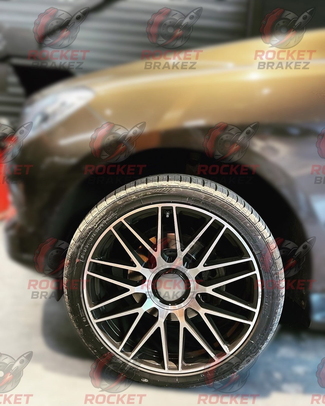 Aftermarket Brake Covers fits on Mercedes W166 ML class — Full Metal, Custom Fit, 17 Color Options