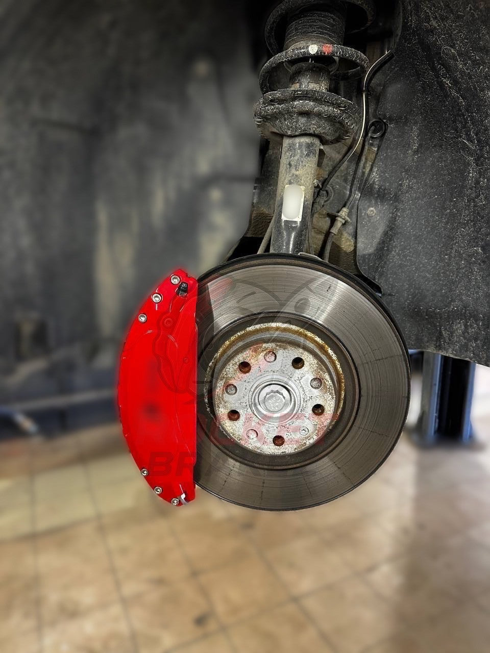 Aftermarket Brake Covers fits on Audi Q3 — Full Metal, Custom Fit, 17 Color Options
