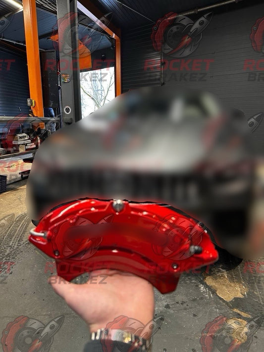Aftermarket Brake Covers fits on Mercedes e class — Full Metal, Custom Fit, 17 Color Options