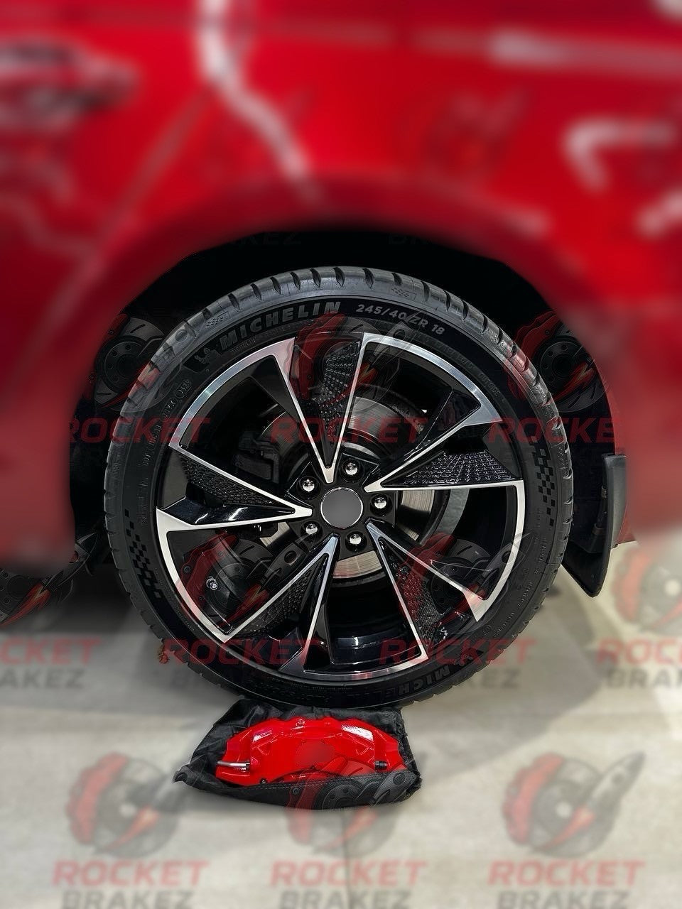 Aftermarket Brake Covers fits on Audi A4 — Full Metal, Custom Fit, 17 Color Options