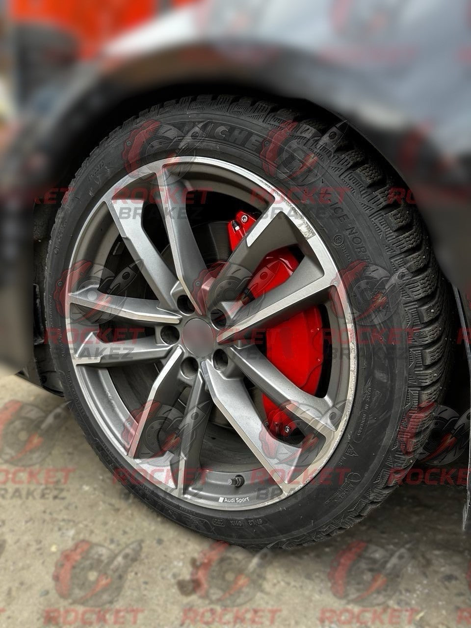 Aftermarket Brake Covers fits on Audi A7 c8 — Full Metal, Custom Fit, 17 Color Options