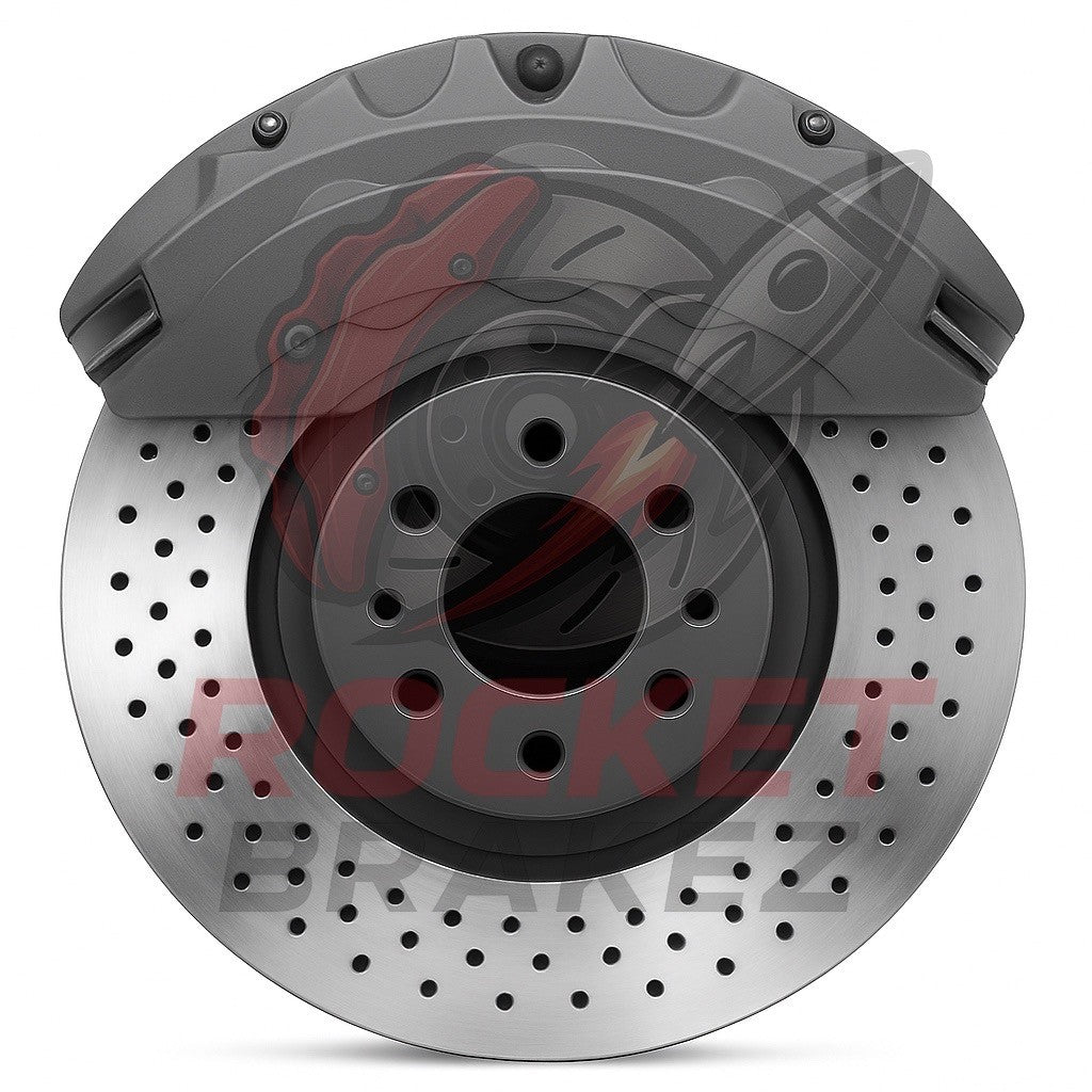 Aftermarket Brake Covers fits on Audi A3 8v 2018 — Full Metal, Custom Fit, 17 Color Options
